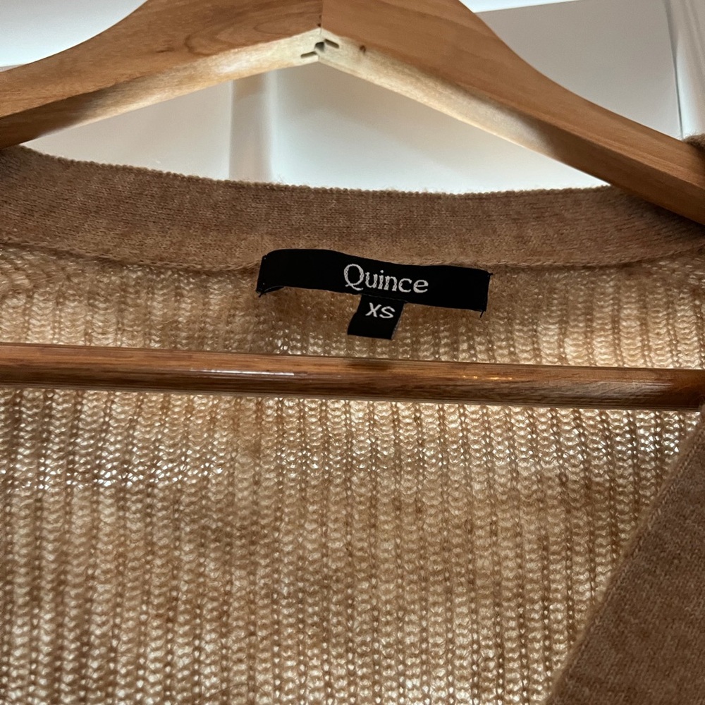 Quince Camel Women's Cardigan - Picture 2 of 2